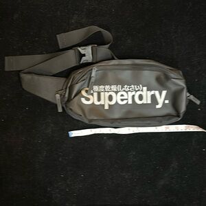 Superdry black  12X6 belt bag